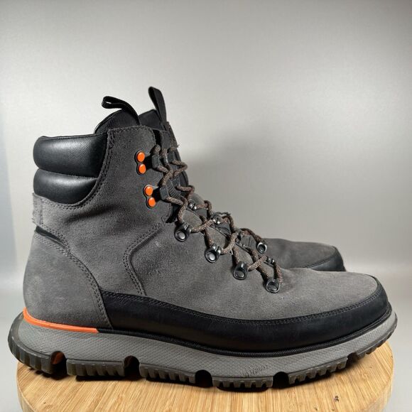Cole‎ Haan 4.Zerogrand Waterproof Hiker Boot Gray Suede C31847 Mens Sz 12 - Picture 1 of 7